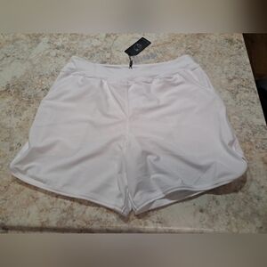 Relleciga Ladies Swimming Trunks White Size L NWT $99.99
